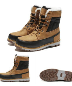 Vancat Winter Warm Plush Fur Snow Boots Men Ankle Boot Quality Casual Motorcycle Boot Waterproof  Men's Boots Big Size 39-47