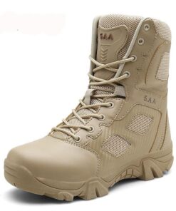 Big Size 39-47  Desert Tactical Mens Boots Wear-resisting Army Boots Men Waterproof Outdoor Hiking Men Combat Ankle Boots