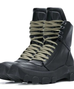 Winter Men Lace Up Military Tactical Lace Up Ankle Boots Med Heels Platform Work Safety Shoes Army Genuine Leather Boots Homme